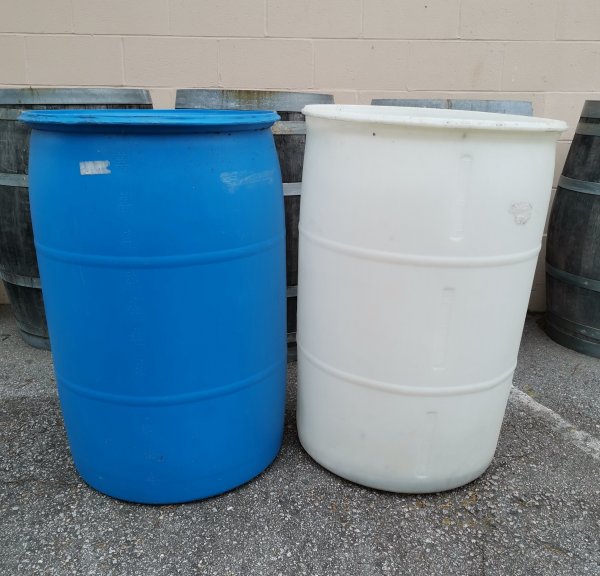 Used 55 Gallon Plastic Drums - Food Grade